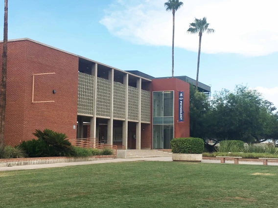 Shot of Ina Gittings building. 